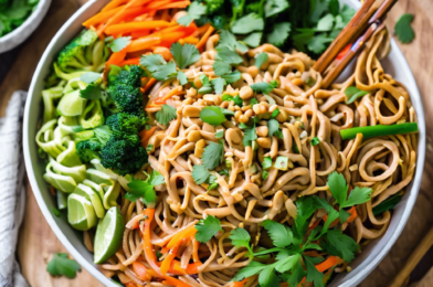 Thai Peanut Noodles with Veggies